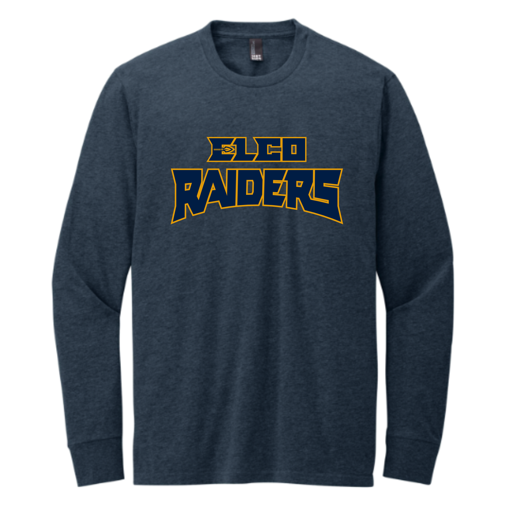 24302 - 04 Elco Raiders Heather Navy Long Sleeve Tee