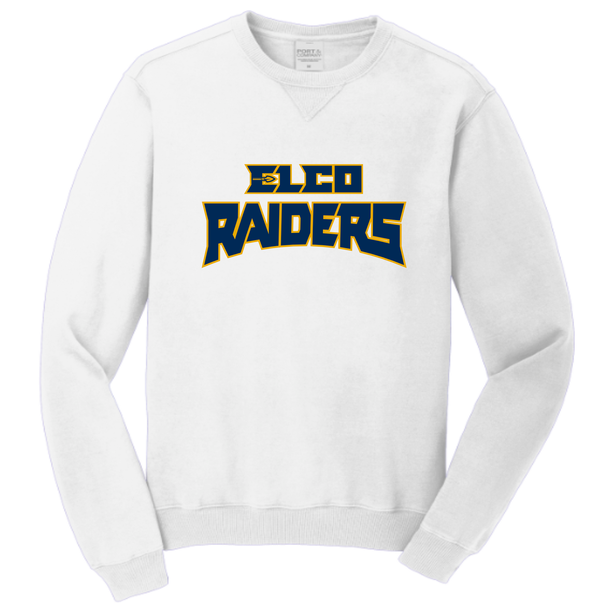24302 - 05 Elco Raiders White Crewneck