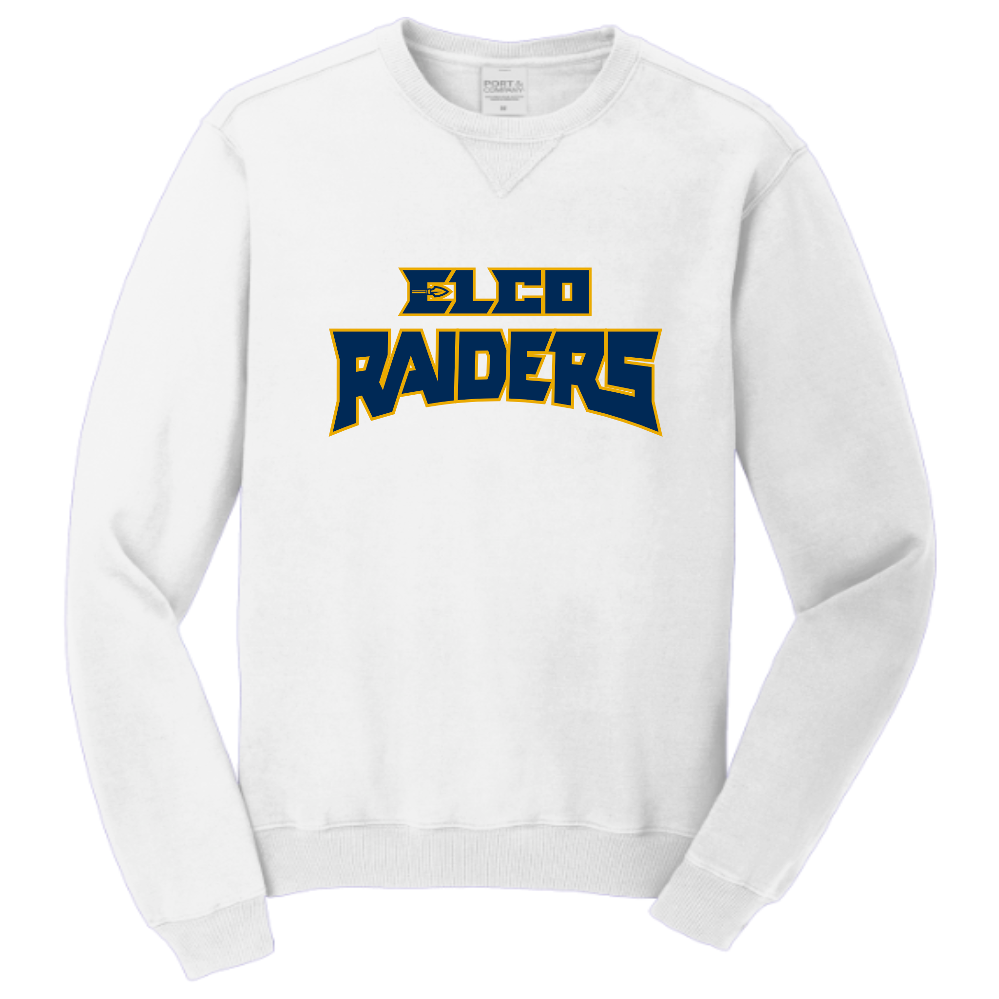 24302 - 05 Elco Raiders White Crewneck