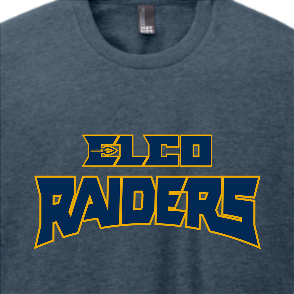 24302 - 04 Elco Raiders Heather Navy Long Sleeve Tee