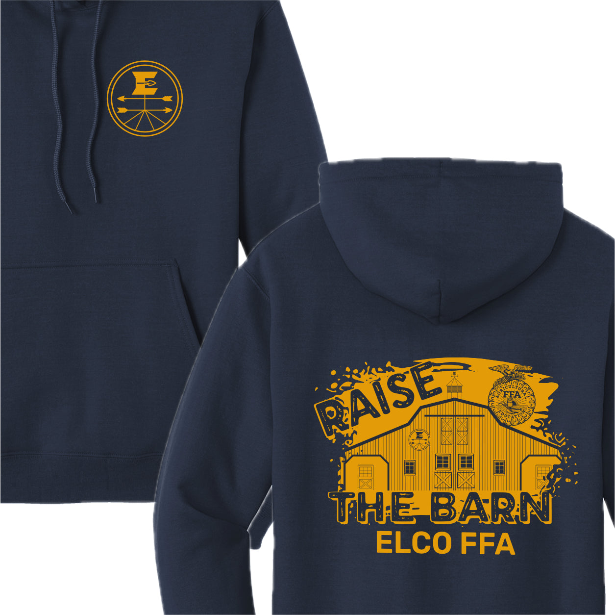 ELFFA01 - 06 Navy Hooded Sweatshirt
