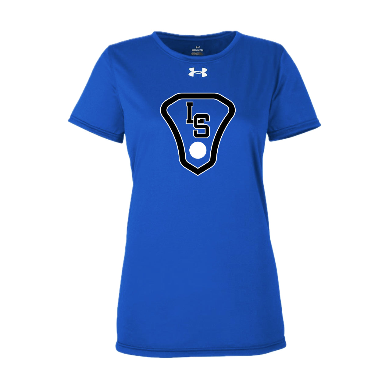 LSLAX01 -14 Royal Under Armour Ladies Short Sleeve