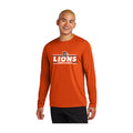 LCCSSH04-08 Deep Orange Performance Long Sleeve Tee