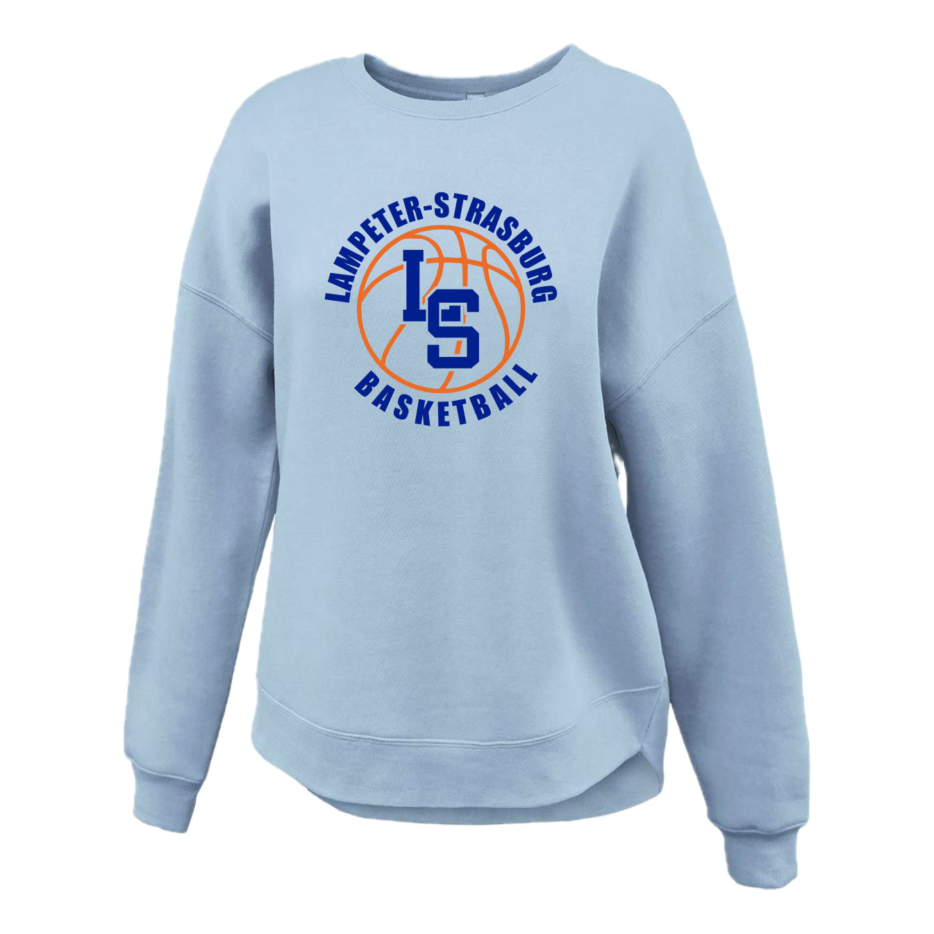 LSYBSH2-14 Blue Ladies Crewneck Sweatshirt