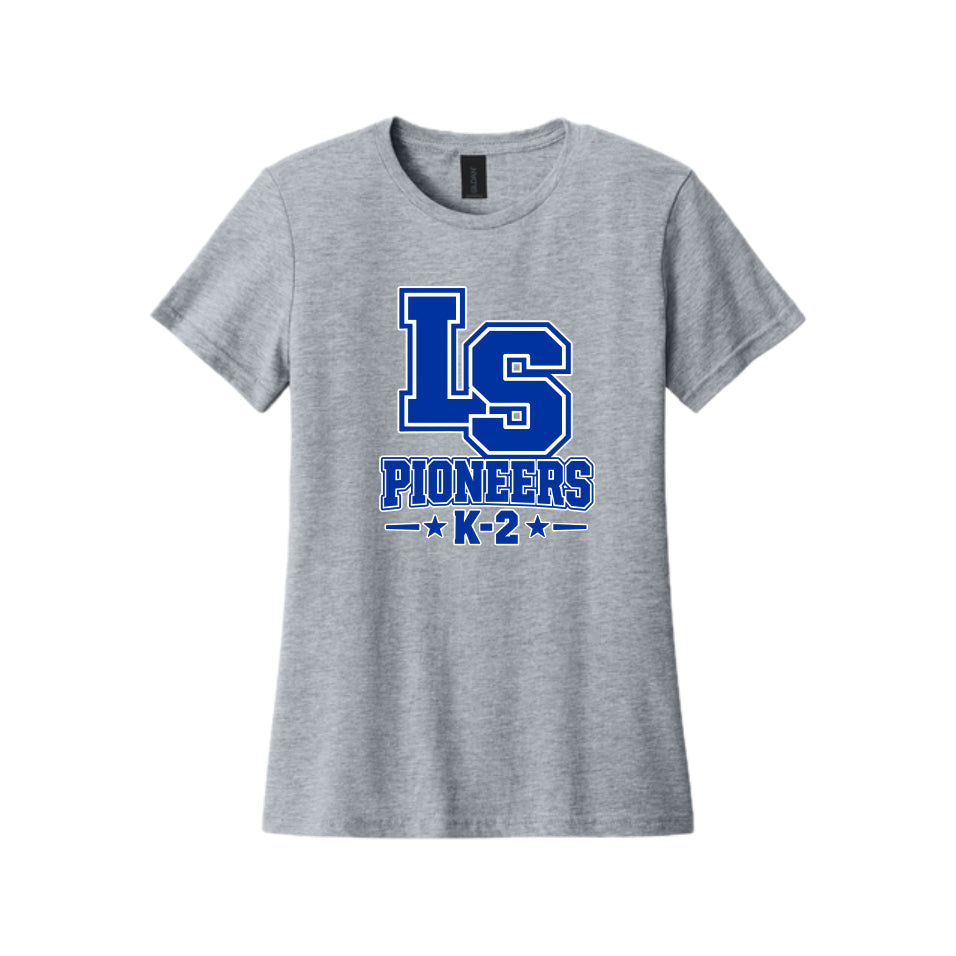 LSLAMELSH01 - 14 Grey LS Ladies Soft T-Shirt