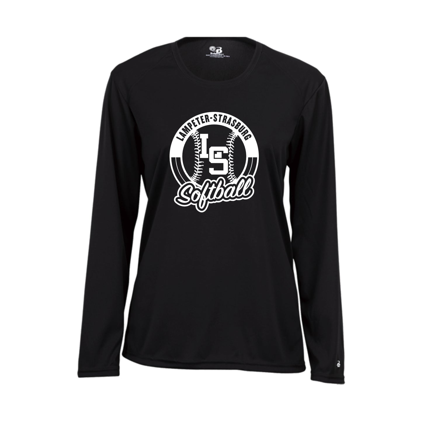 LSY0225-S08 Black Softball Women's Performance Long Sleeve