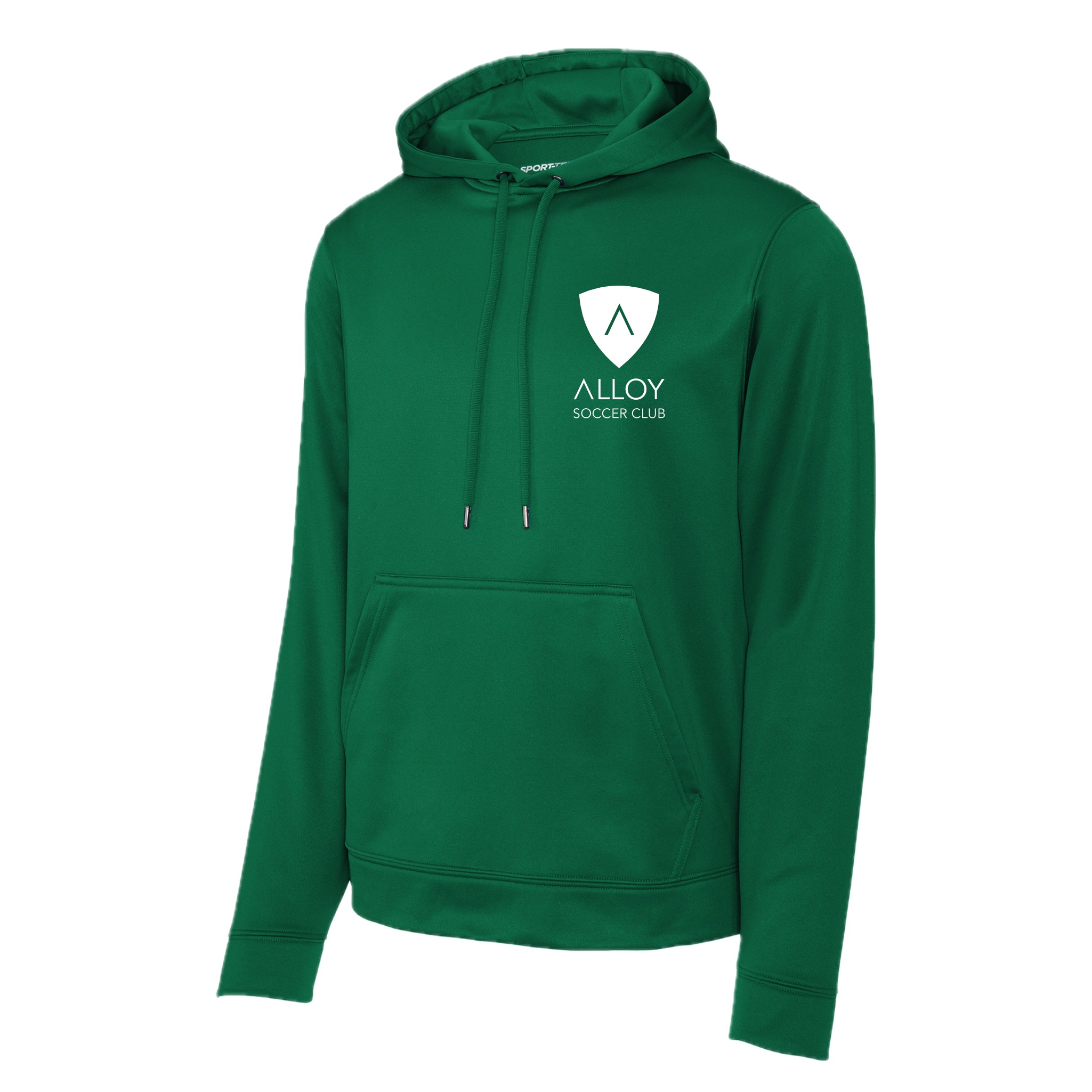 ASCSH01-07 Kelly Green Performance Hooded Sweatshirt