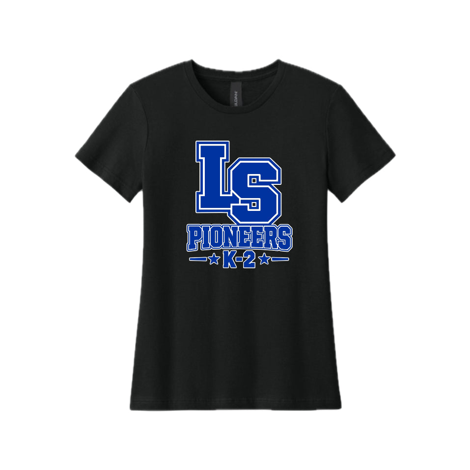 LSLAMELSH01 - 15 Black LS Ladies Soft T-Shirt