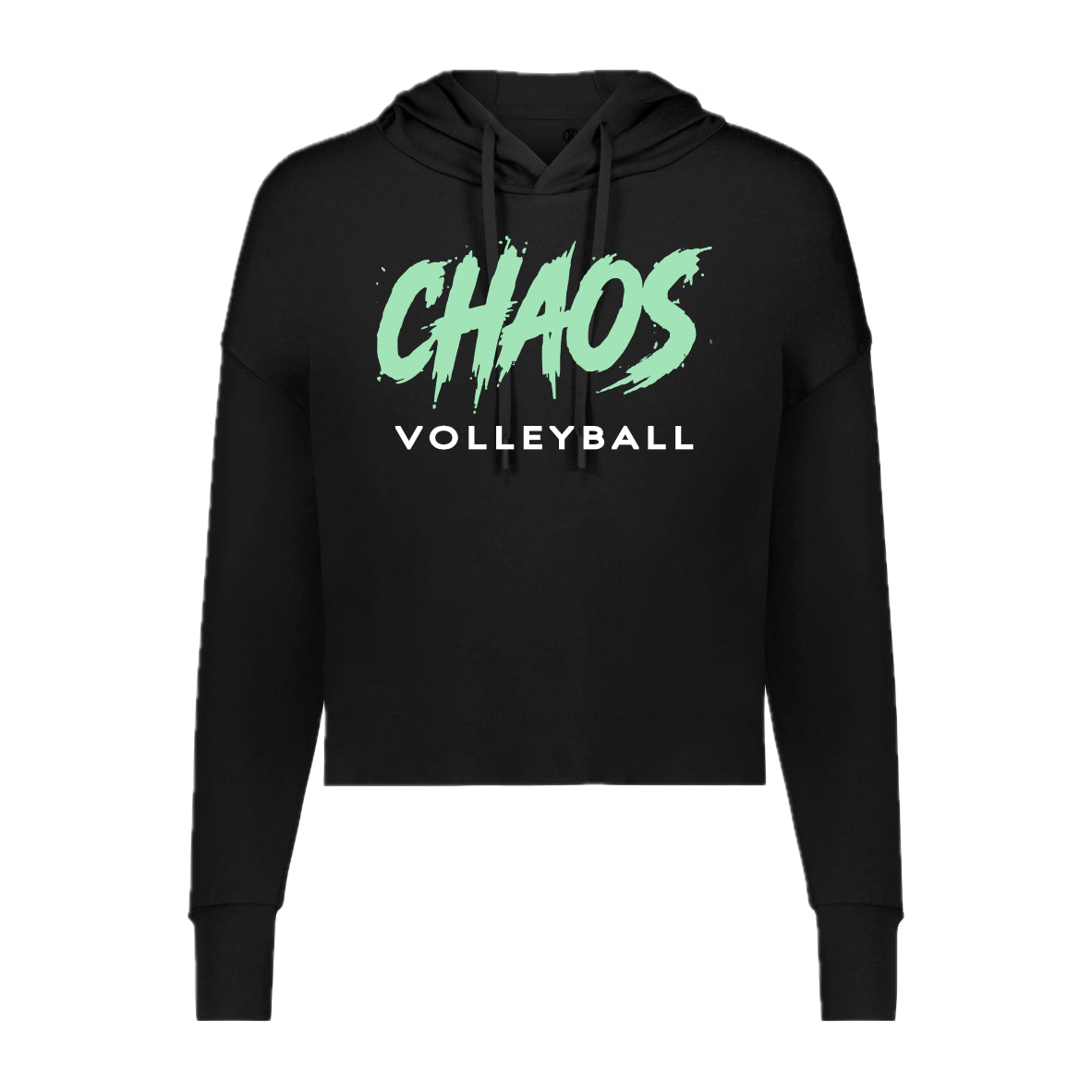 CCVOLSH01 - 20 Black Ladies Holloway Effortless Boxy Hooded Sweatshirt