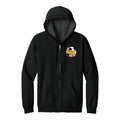 LMHSOCSH01 - 27 Black Full-Zip Fleece Hooded Sweatshirt