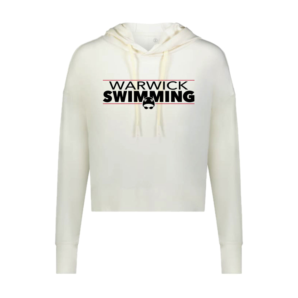 WARSWSH01-21 Ladies Vanilla Effortless Boxy Hooded Sweatshirt
