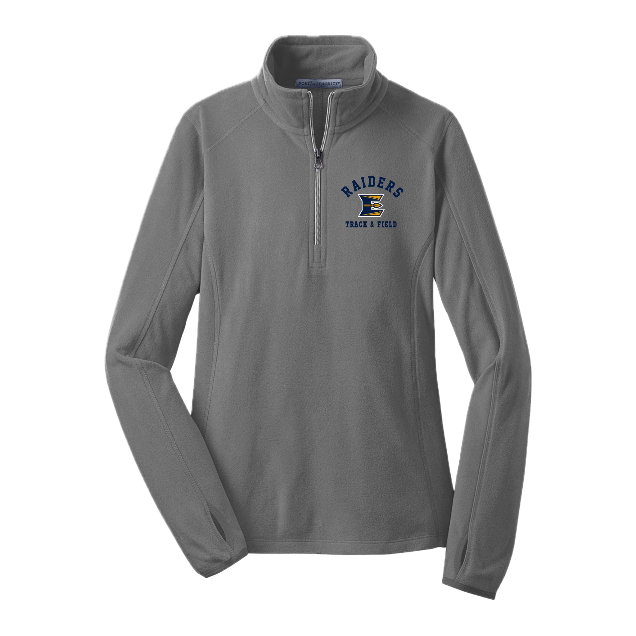 ETFSH02-09 Pearl Grey Ladies Fleece 1/4 Zip