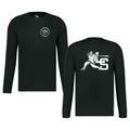 LSBSH04 - 38 Swinging Pio Black Performance Long Sleeve Tee