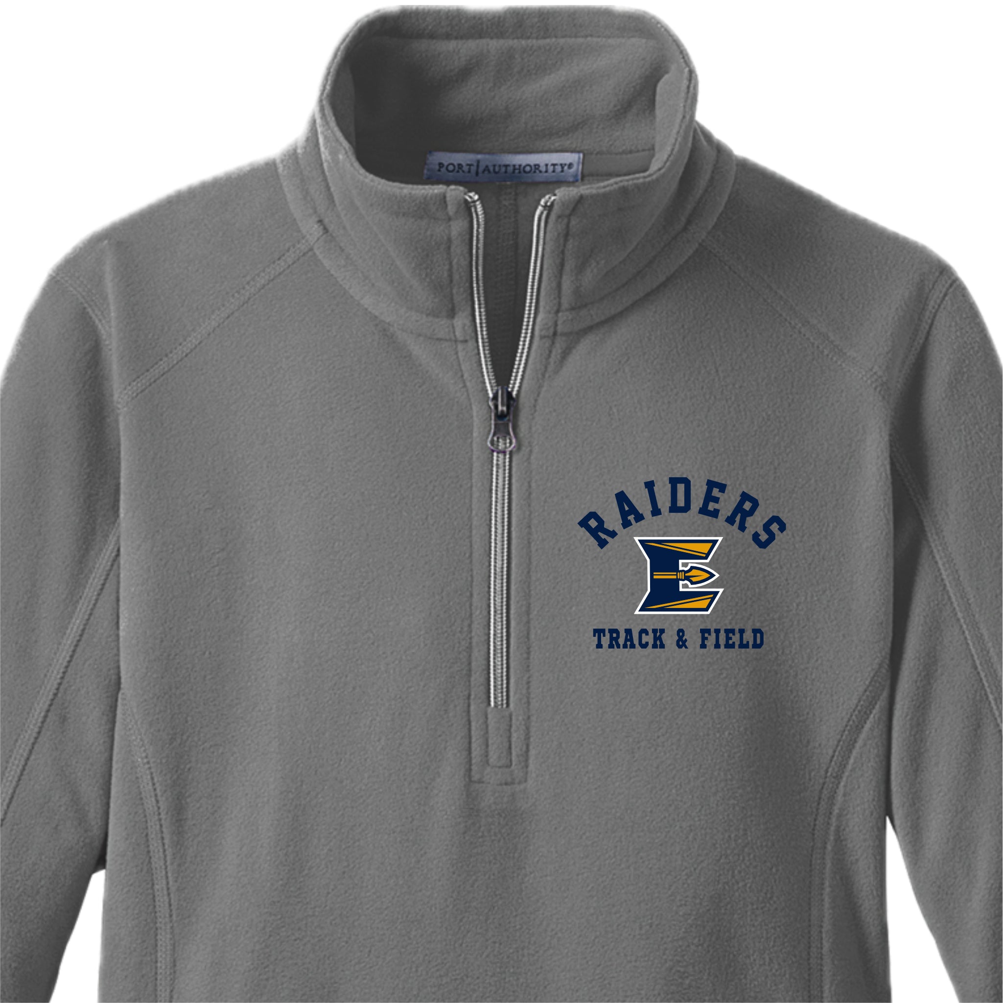 ETFSH02-09 Pearl Grey Ladies Fleece 1/4 Zip