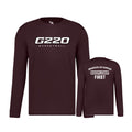 G220SH02 13 Maroon Performance Long Sleeve Tee