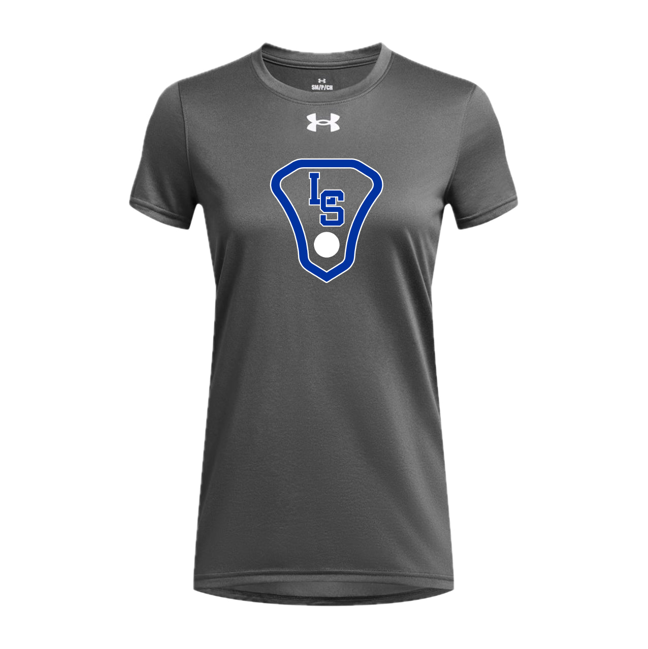 LSLAX01 -18 Castlerock Grey Under Armour Ladies Short Sleeve