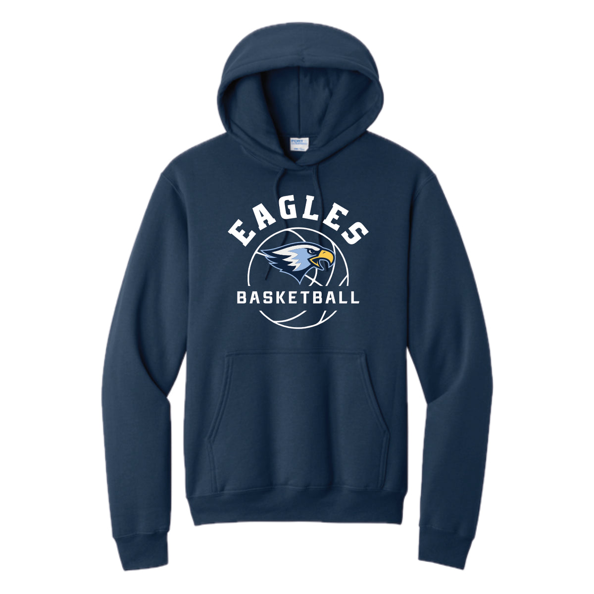 LCS135- Eagles Basketball Navy Hoody