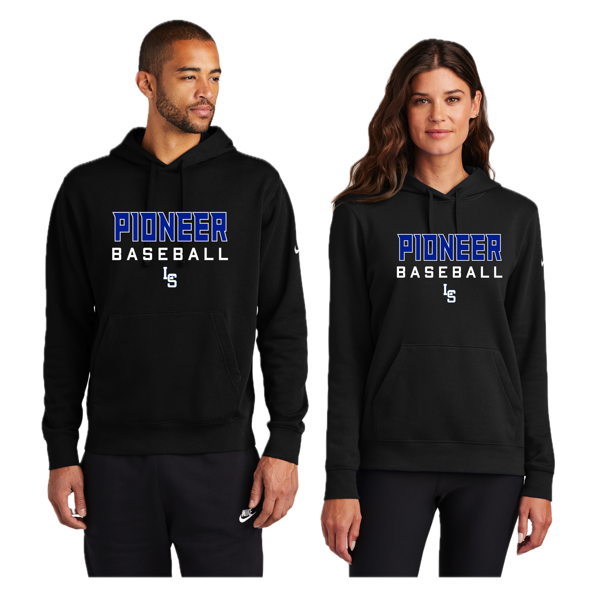 PBSH001 - 09 Nike Black Hooded Sweatshirt