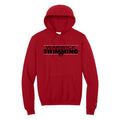 WARSWSH01-18 Red Champion Fleece Hooded Sweatshirt