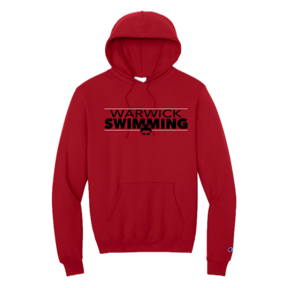 WARSWSH01-18 Red Champion Fleece Hooded Sweatshirt