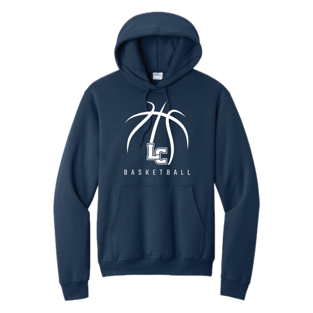 LCS136- LC Basketball Navy Hoody
