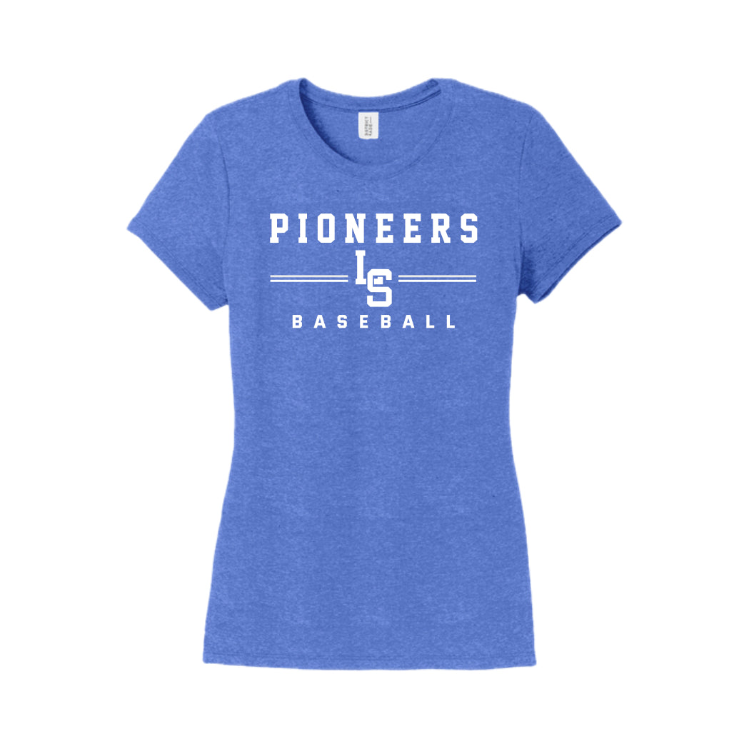 LSBSH04 - 04 Pioneers Ladies Royal Frost Triblend Short Sleeve Tee