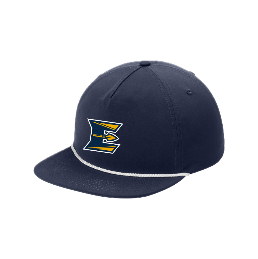 EFH05-19 River Blue Navy / White 5 Panel Rope Cap