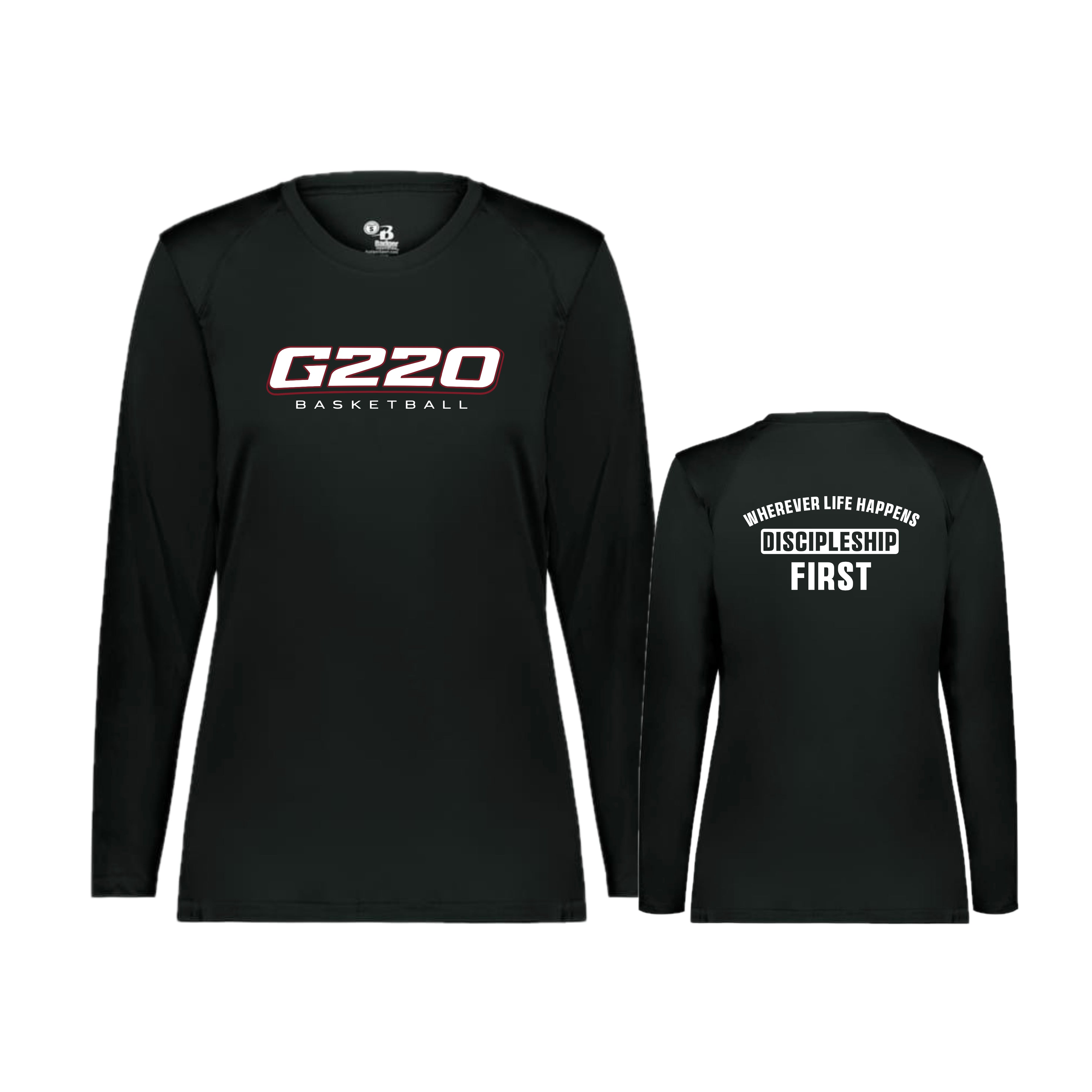 G220SH02 12 Black Ladies Performance Long Sleeve