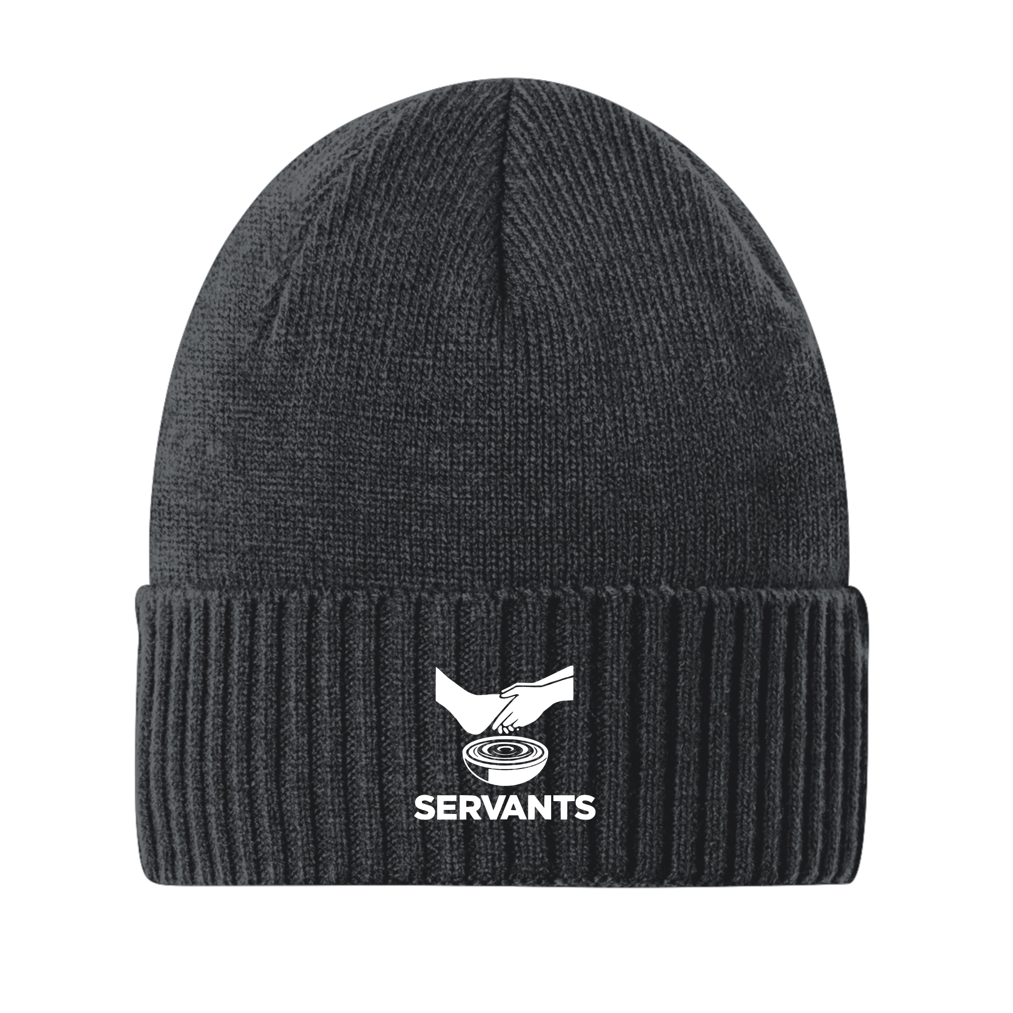 SERV020 Ribbed Knit Cuffed Beanie