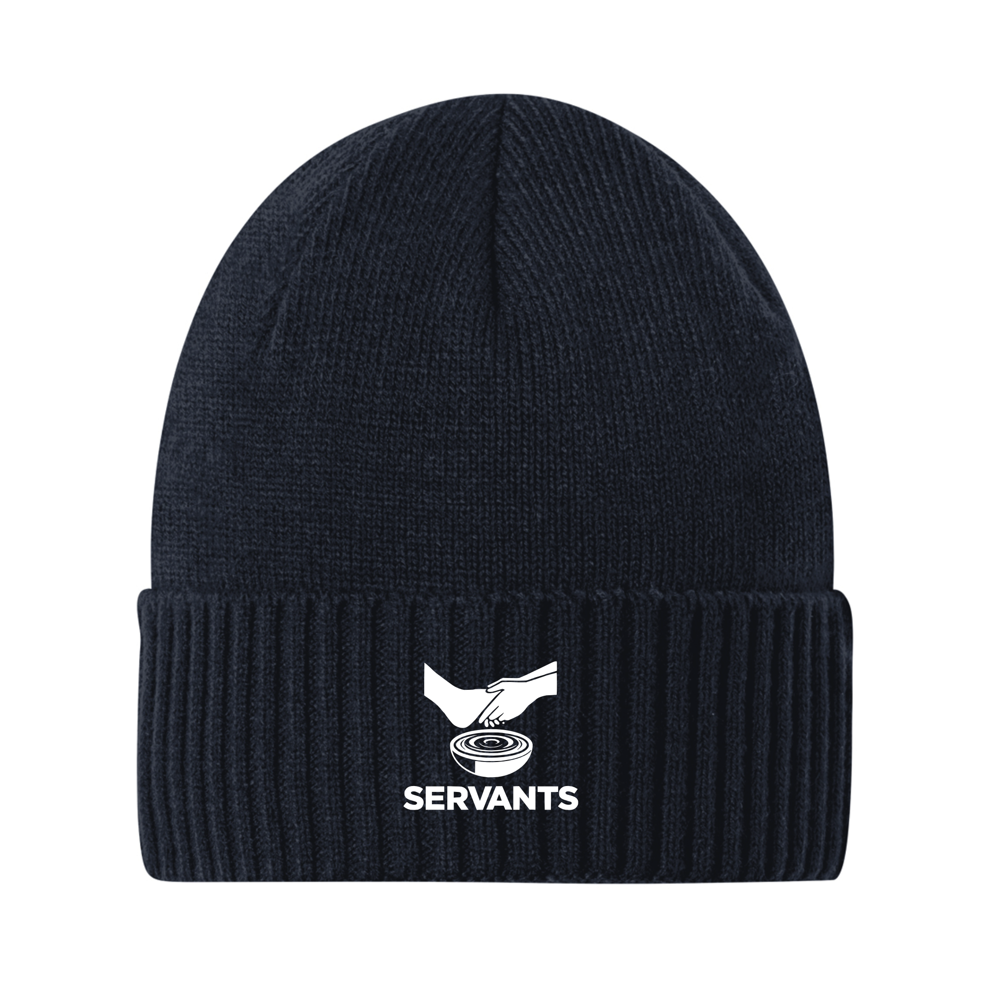 SERV020 Ribbed Knit Cuffed Beanie