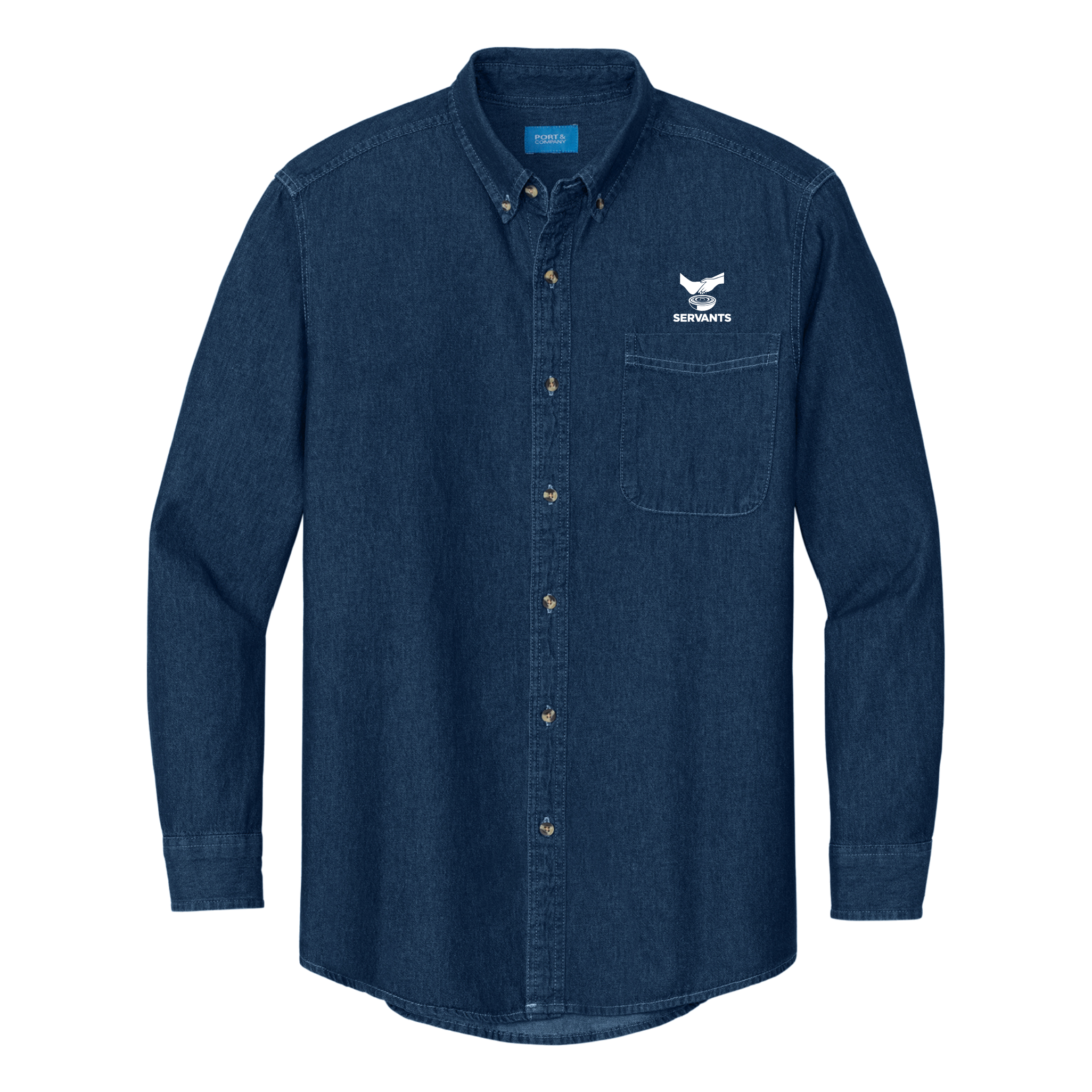 SERV011 Long Sleeve Denim Shirt