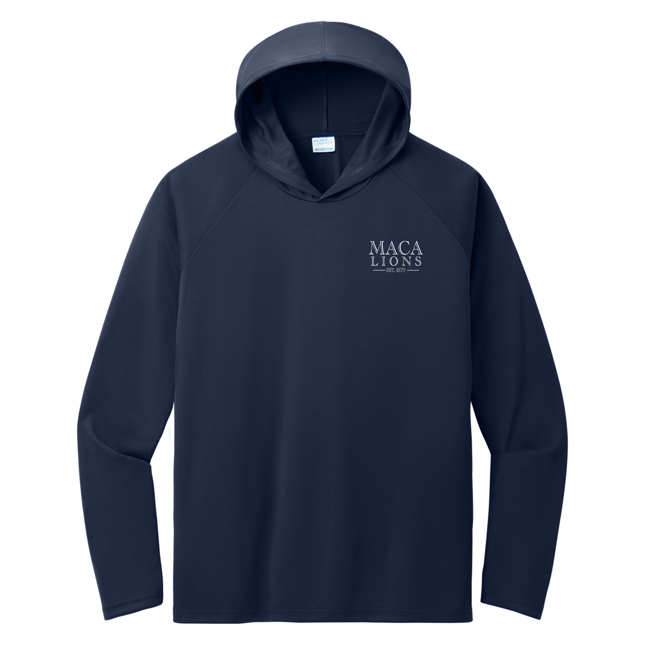 MACA040 Navy Light Weight Performance Hoody