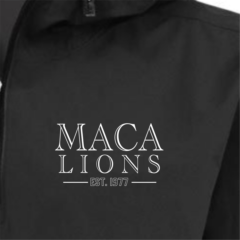 MACA043 Black and White Anorak Jacket