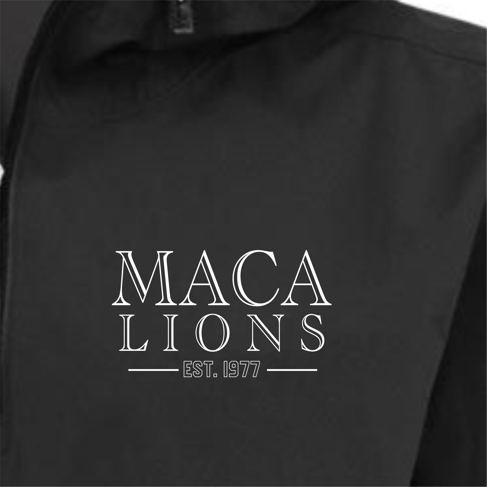 MACA043 Black and White Anorak Jacket