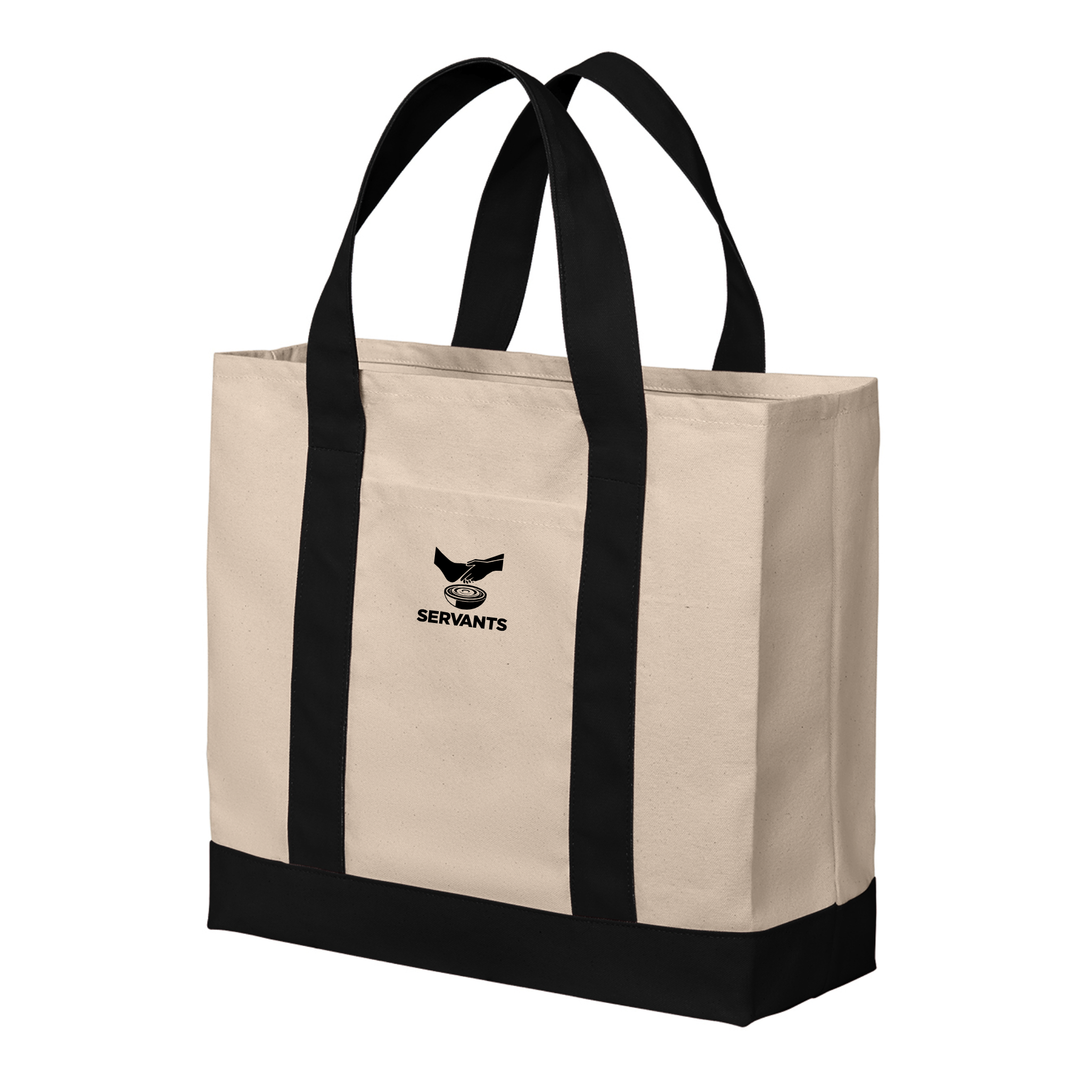 SERV022 Cotton Canvas Two Tone Tote