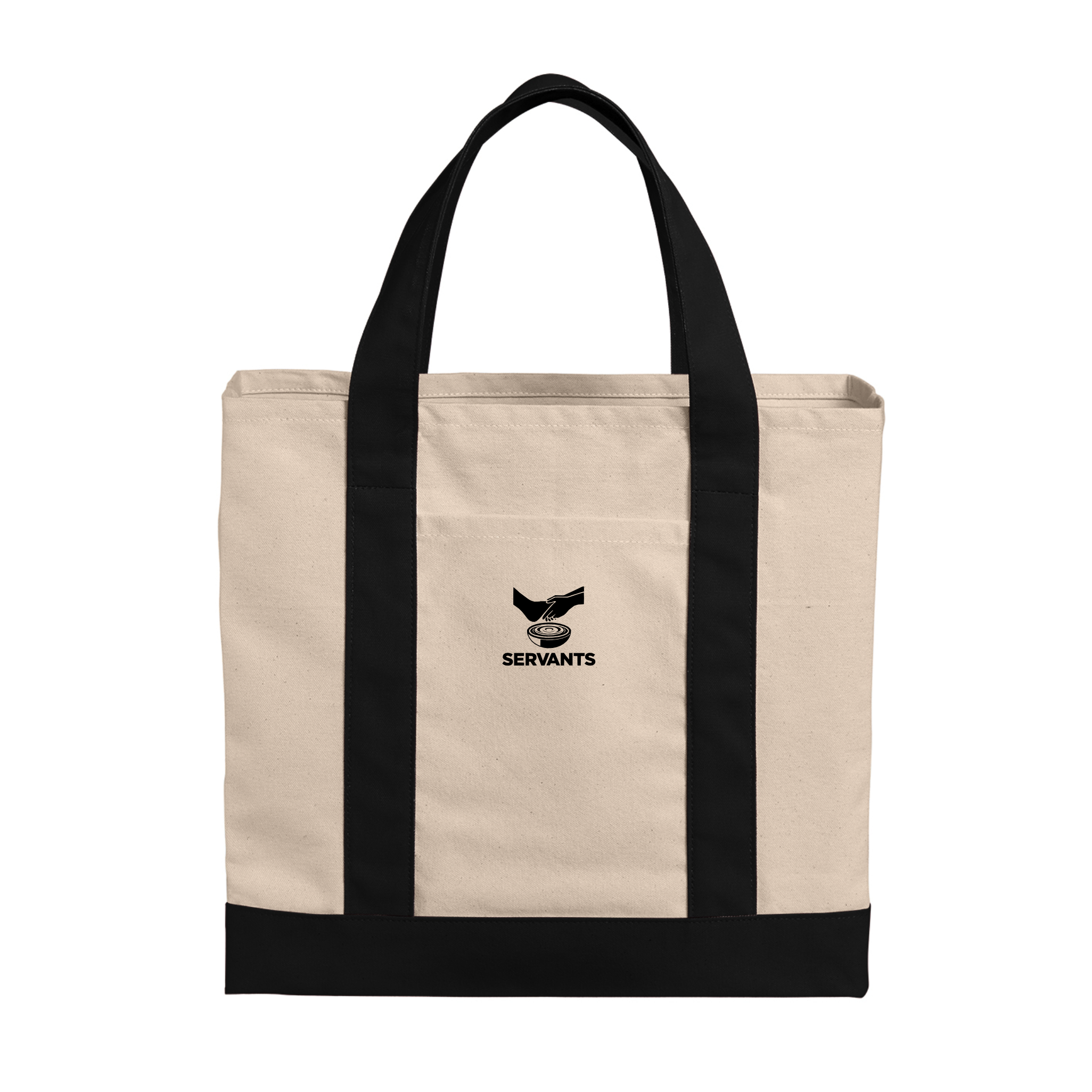 SERV022 Cotton Canvas Two Tone Tote