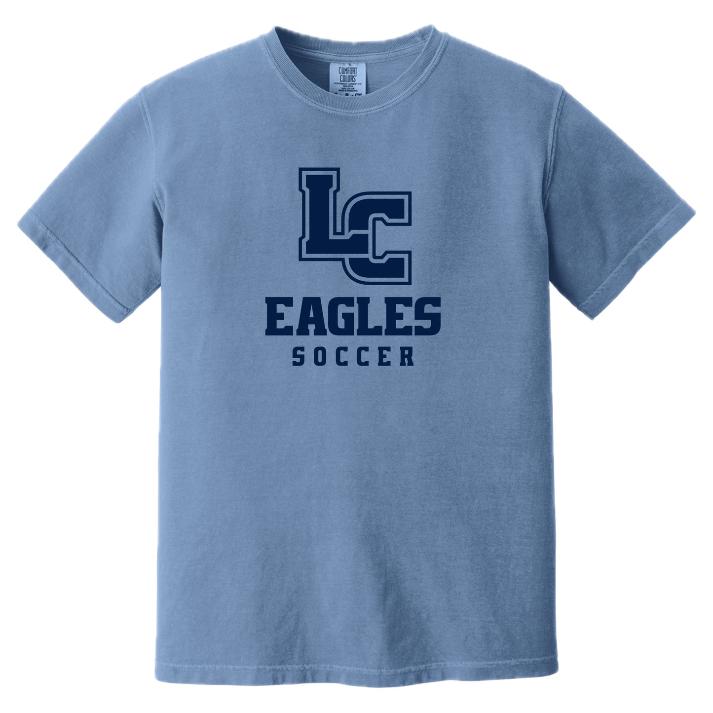 LCS015 - Comfort Colors Washed Denim SOCCER Tee