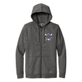 LSY0225-LS16 Dk Heather Grey LS New Era Full Zip Sweatshirt