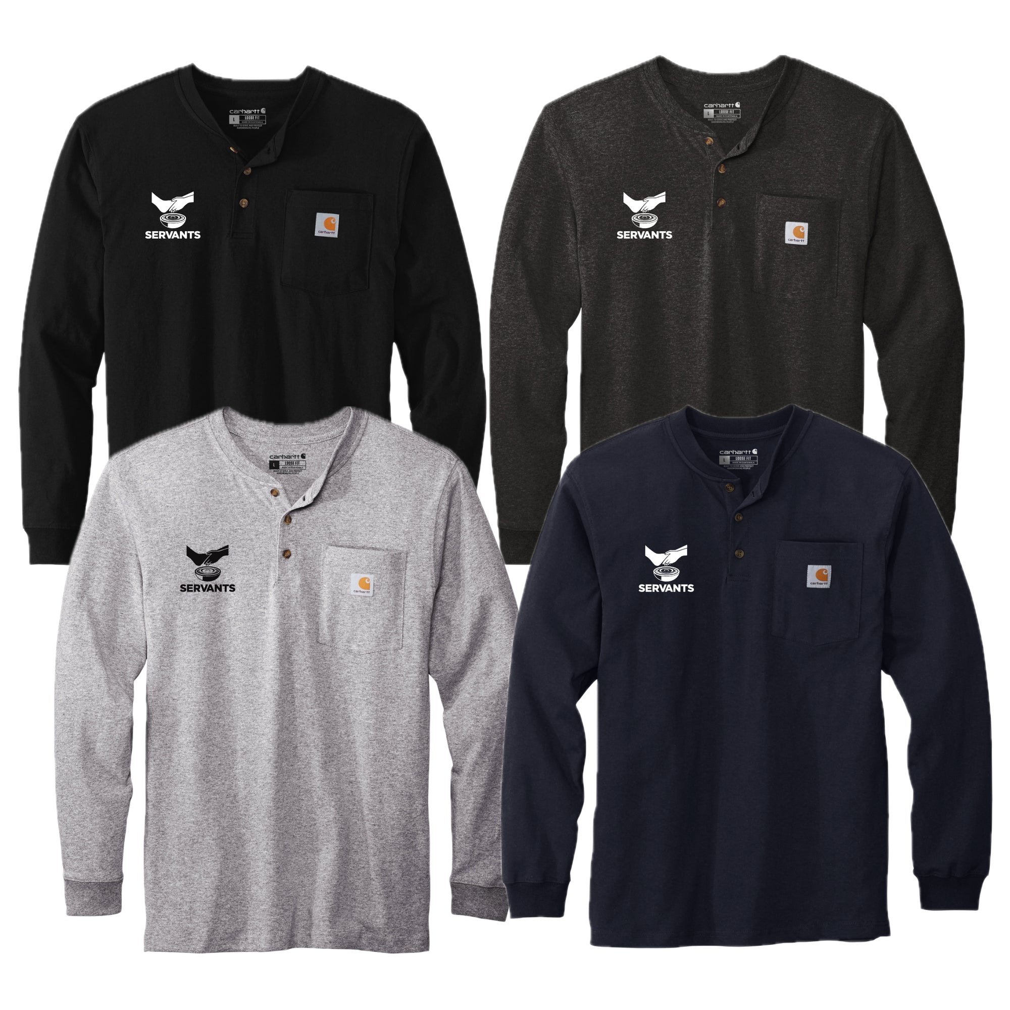 SERV026 Carhartt® Long Sleeve Henley