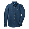 SERV008 Ladies Long Sleeve Denim Shirt