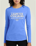 LSYB01 - 011 Heathered Royal Ladies Long Sleeve Tee