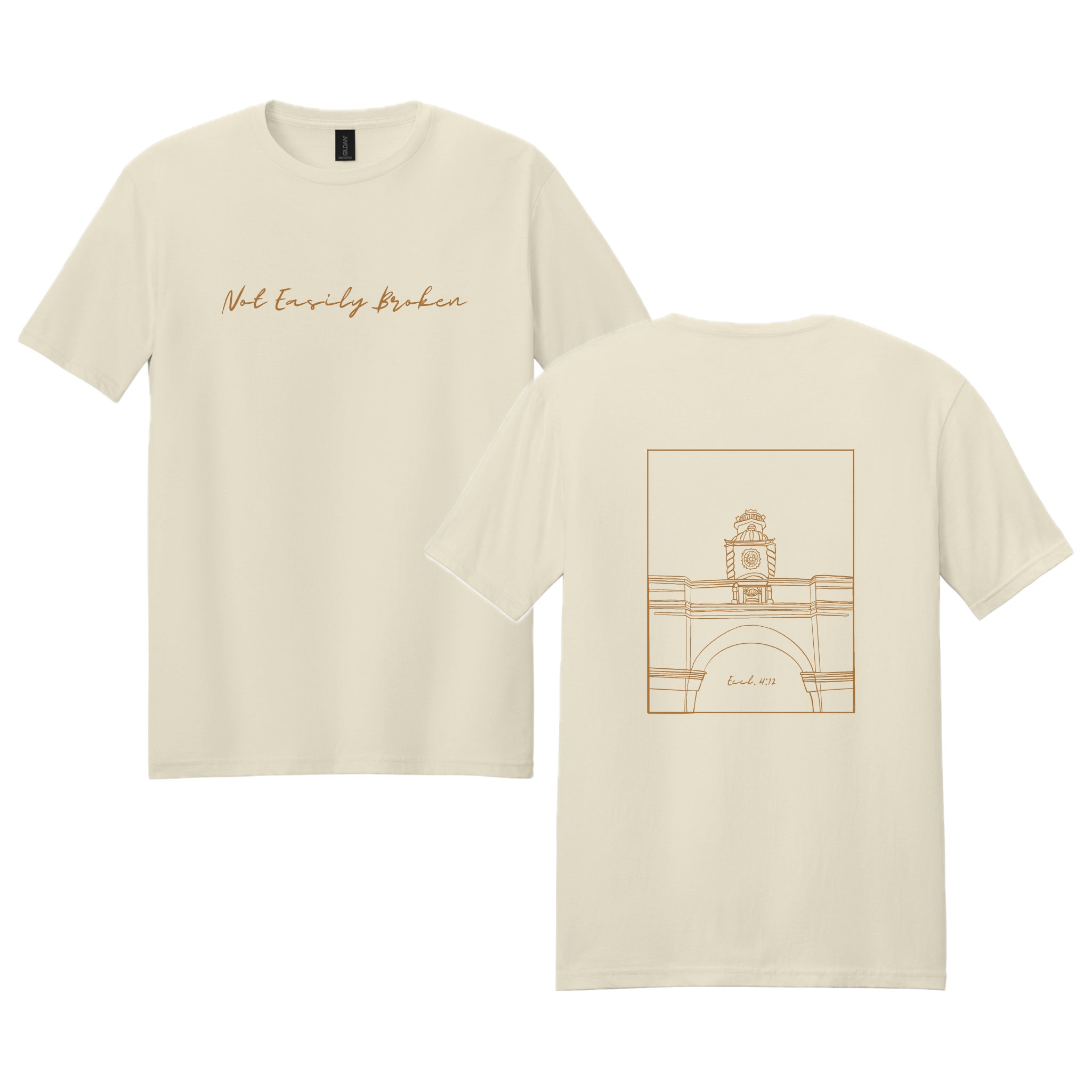 NEBSH01 - 01  Natural Softstyle Short Sleeve Tee