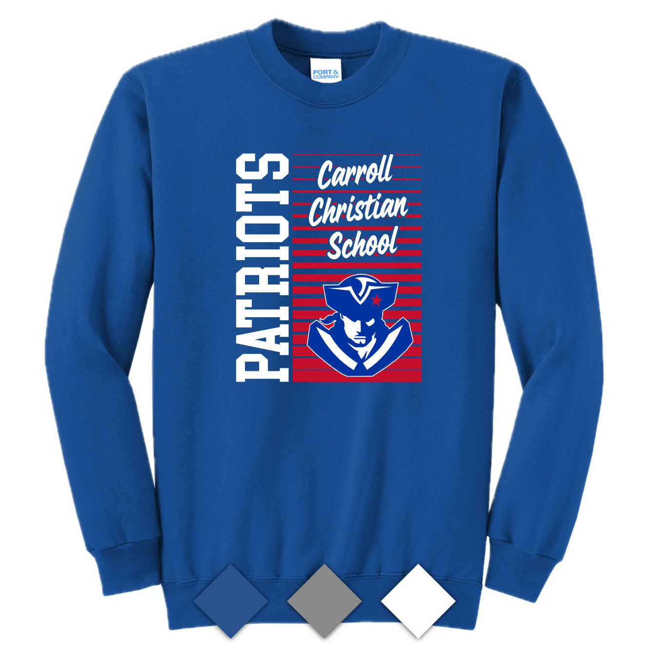 CCS035 Patriots Logo Crew Sweatshirt