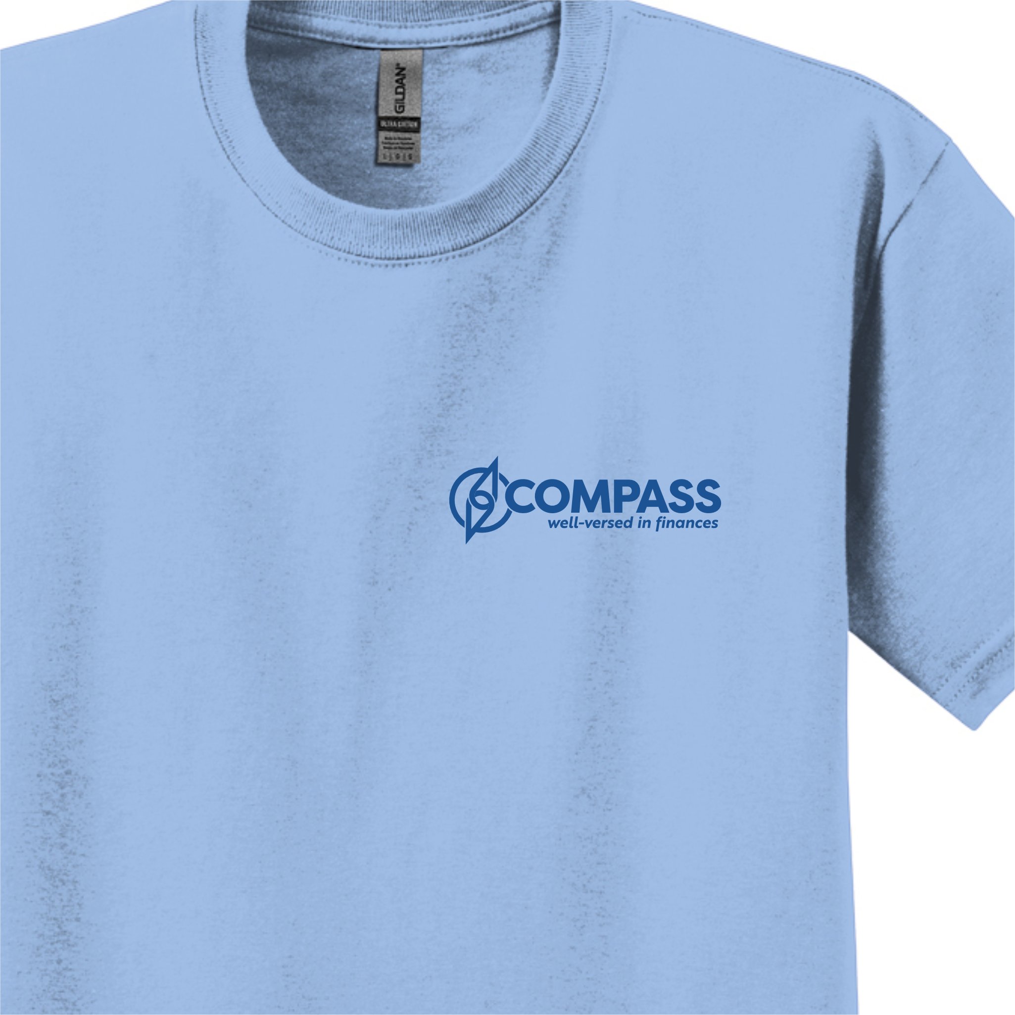 COM043 Columbia Blue 100% Cotton T-Shirt