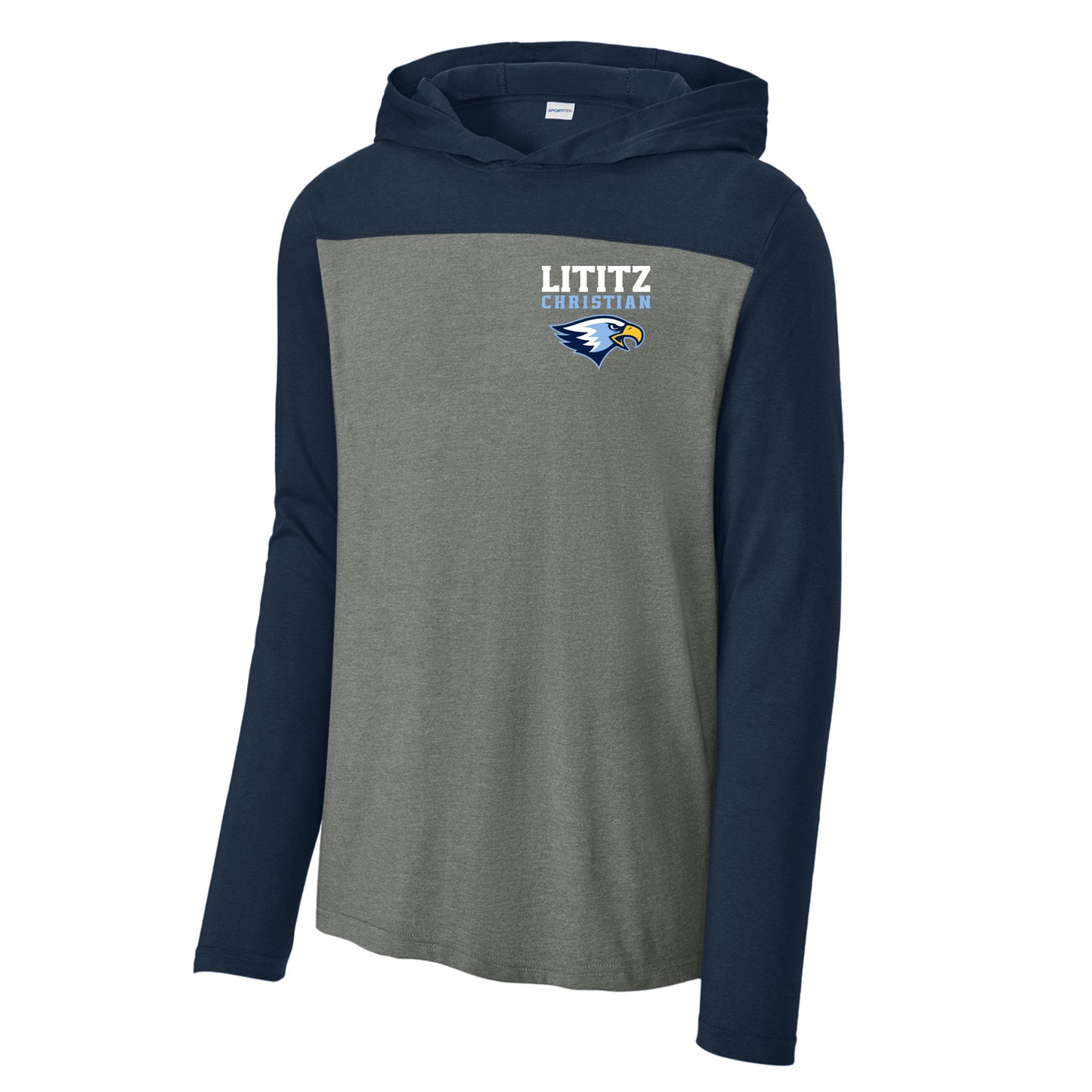 LCS012 - Navy/Grey Lt Weight Hoody