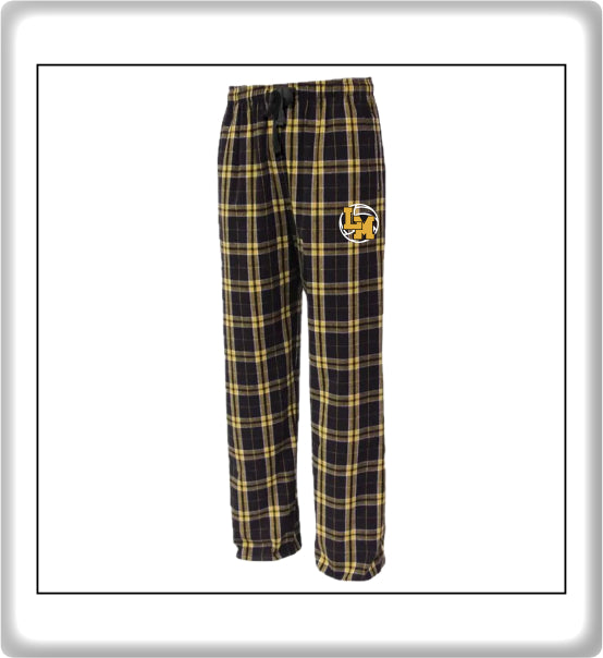 LMHVB01 - 020 Black/Gold Flannel Pant