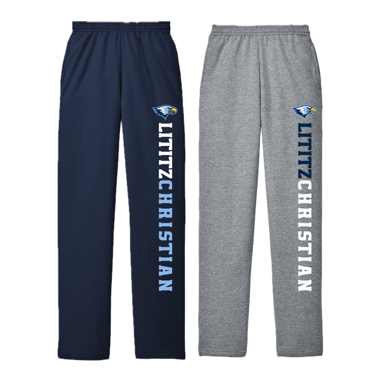 LCS070 - Open Bottom Sweatpant w/Pockets