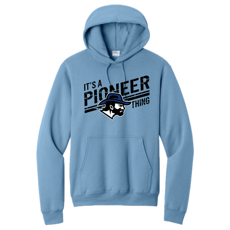 LSHHSH01 - 15 Tundra Blue PIO THING Hooded Sweatshirt