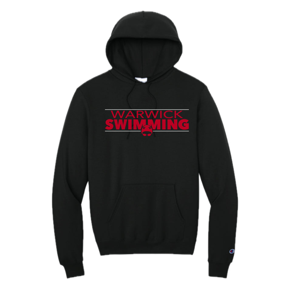 WARSWSH01-20 Black Champion Fleece Hooded Sweatshirt