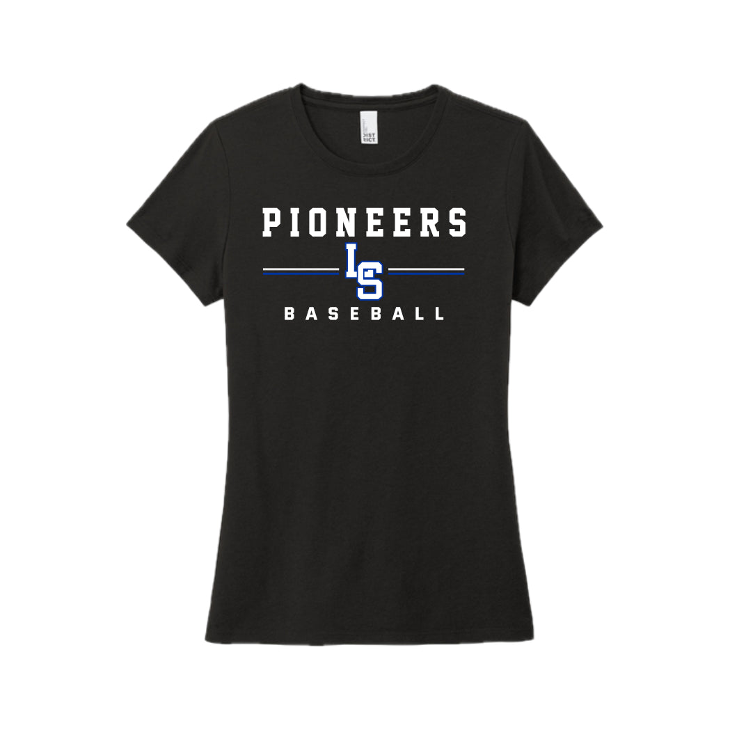LSBSH04 - 05 Pioneers Ladies Black Triblend Short Sleeve Tee